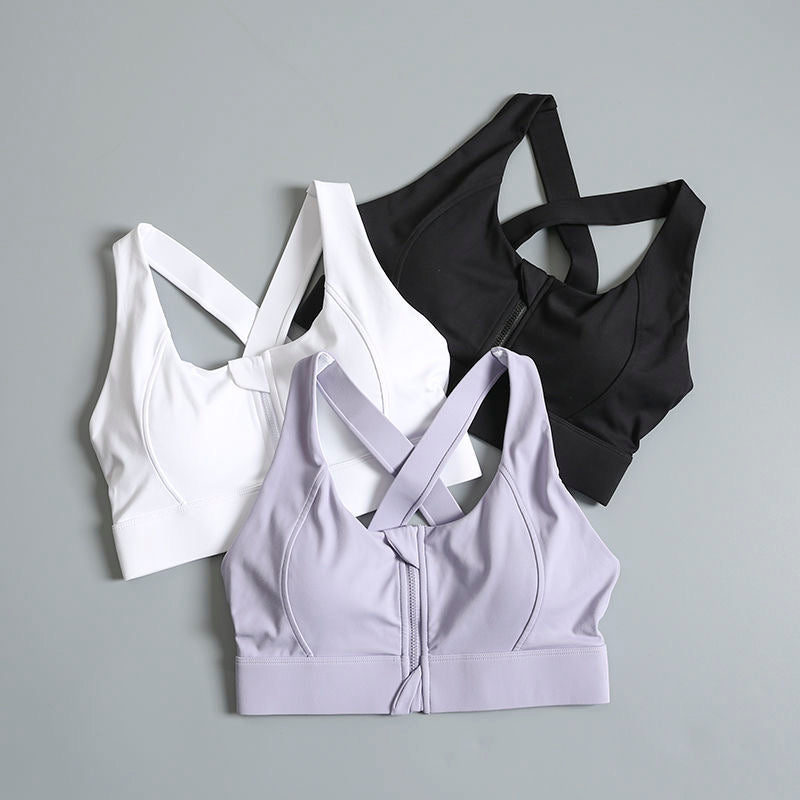 MindnBody Front Zip Sports Bra