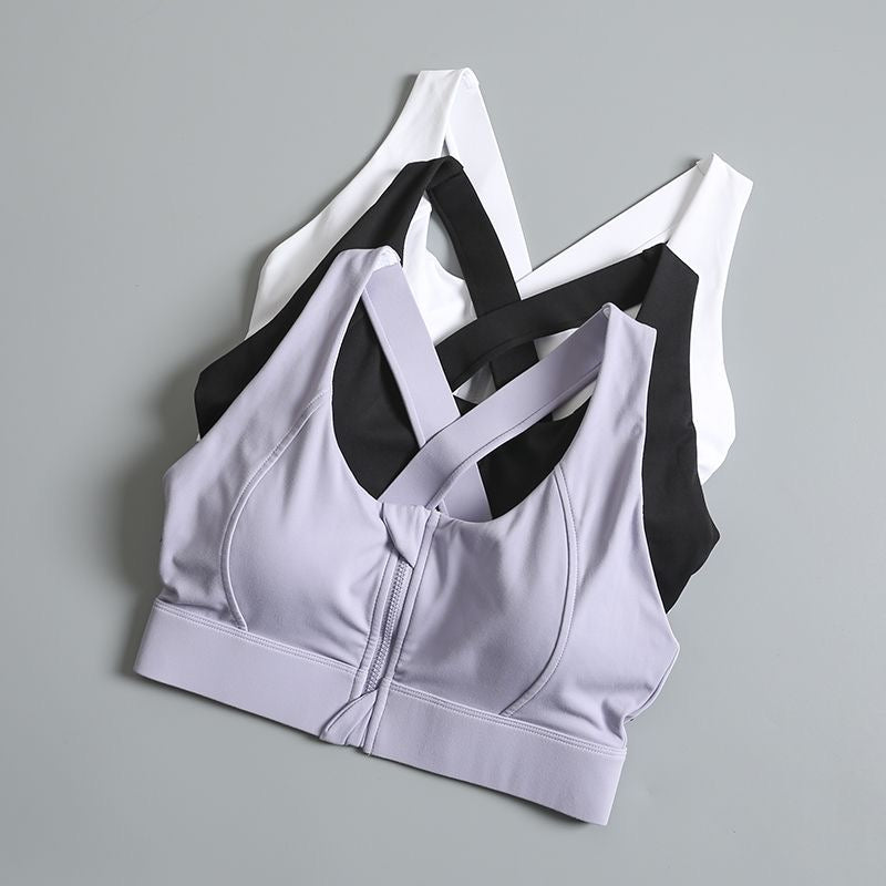 MindnBody Front Zip Sports Bra